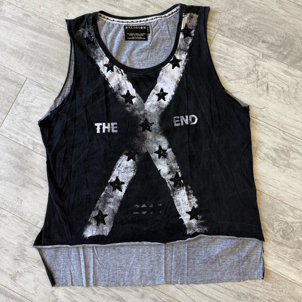 RELIGION GRAPHIC TANK L